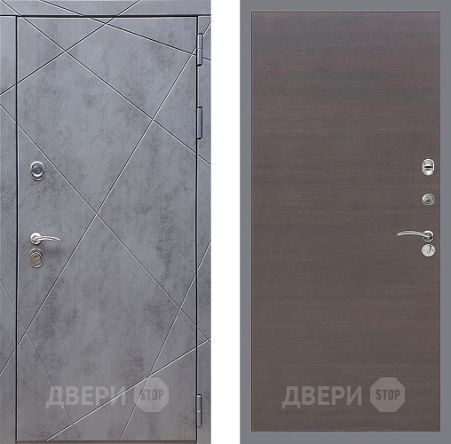 Входная металлическая Дверь Стоп Лучи Гладкая венге поперечный в Балашихе