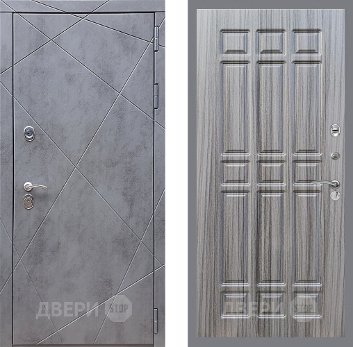 Входная металлическая Дверь Стоп Лучи ФЛ-33 Сандал грей в Балашихе