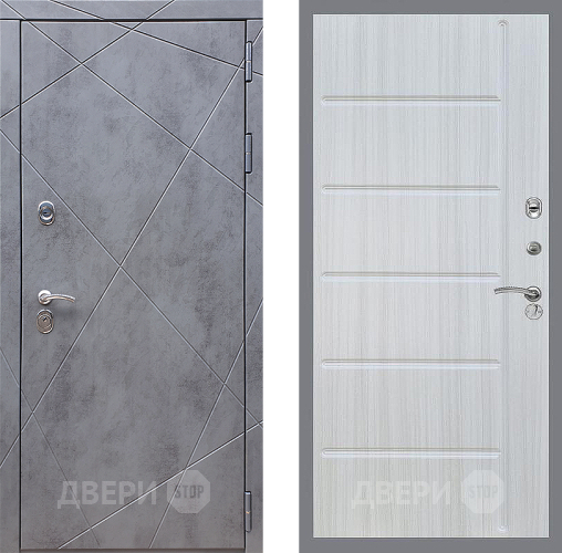 Входная металлическая Дверь Стоп Лучи ФЛ-102 Сандал белый в Балашихе
