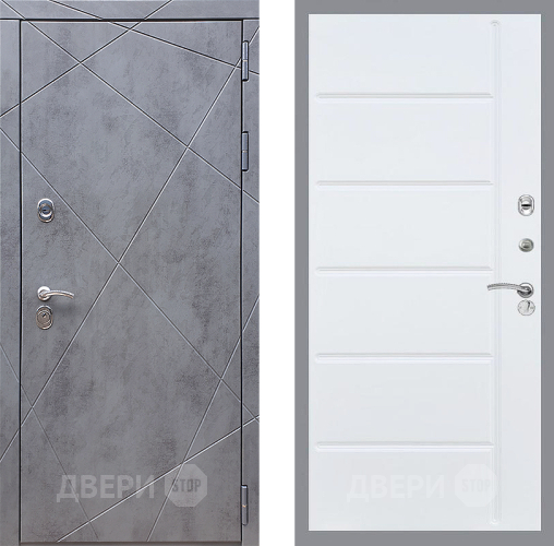 Входная металлическая Дверь Стоп Лучи ФЛ-102 Белый ясень в Балашихе