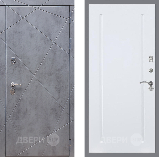 Входная металлическая Дверь Стоп Лучи ФЛ-68 Силк Сноу в Балашихе