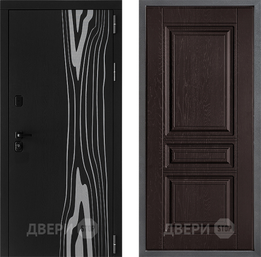 Входная металлическая Дверь Дверной континент ДК-12 ФЛ-243 Дуб шоколадный в Балашихе