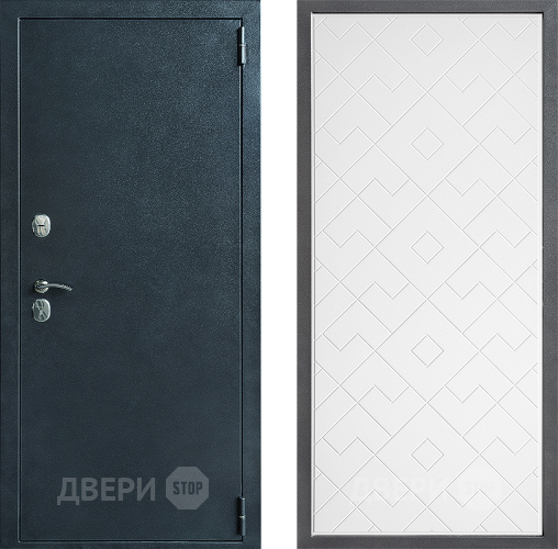 Входная металлическая Дверь Дверной континент ДК-70 Дизайн ФЛ-Тиффани Белый софт в Балашихе