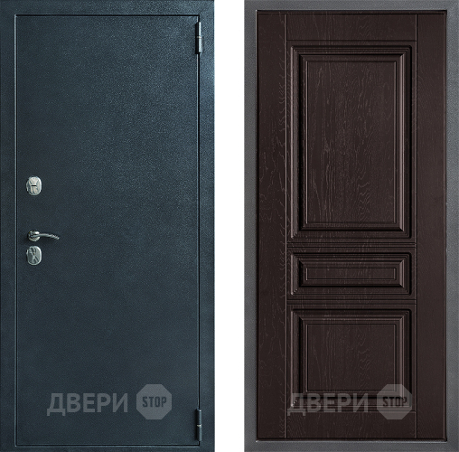 Входная металлическая Дверь Дверной континент ДК-70 Дизайн ФЛ-243 Дуб шоколадный в Балашихе