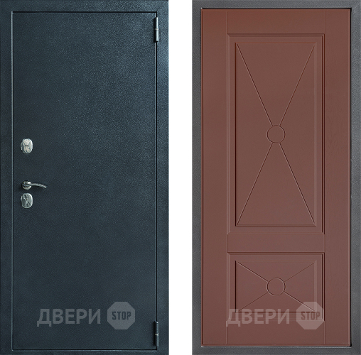 Входная металлическая Дверь Дверной континент ДК-70 Дизайн ФЛ-617 Ясень шоколадный в Балашихе