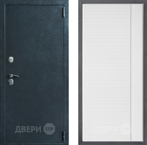 Входная металлическая Дверь Дверной континент ДК-70 Дизайн ФЛ-757 Белое Стекло Софт милк в Балашихе