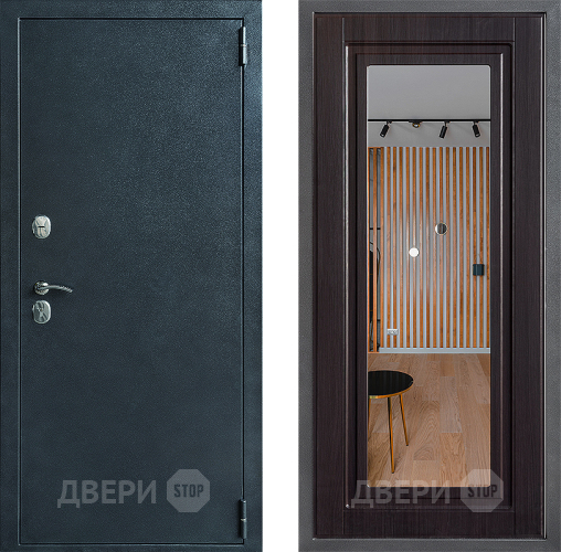 Дверь Дверной континент ДК-70 Дизайн ФЛЗ Зеркало Венге в Балашихе