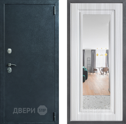 Дверь Дверной континент ДК-70 Дизайн ФЛЗ Зеркало Сандал белый в Балашихе