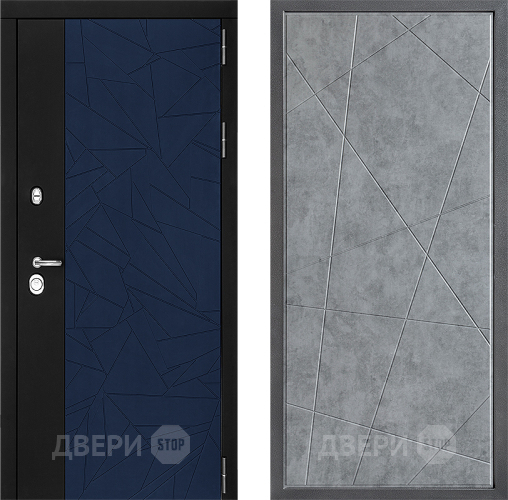 Входная металлическая Дверь Дверной континент ДК-9 ФЛ-655 Бетон серый в Балашихе