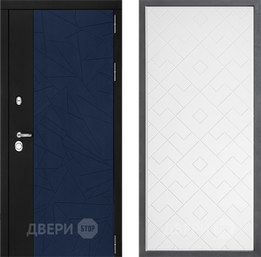 Входная металлическая Дверь Дверной континент ДК-9 ФЛ-Тиффани Белый софт в Балашихе