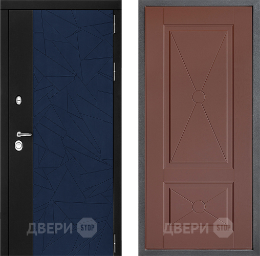 Входная металлическая Дверь Дверной континент ДК-9 ФЛ-617 Ясень шоколадный в Балашихе