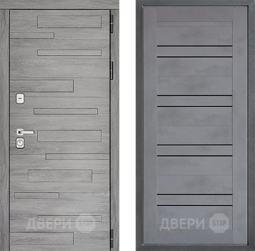 Входная металлическая Дверь Дверной континент ДК-10 ФЛ-49 Бетон серый в Балашихе