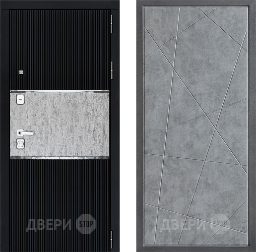 Входная металлическая Дверь Дверной континент ДК-13 ФЛ-655 Бетон серый в Балашихе