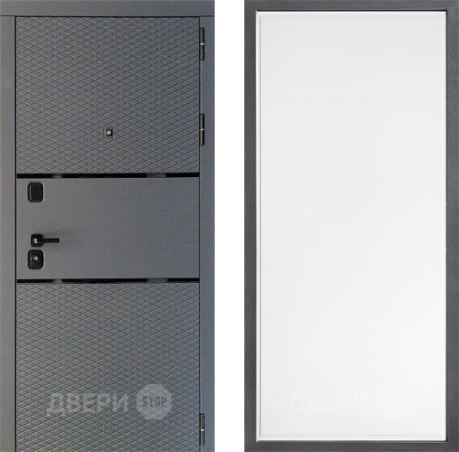 Дверь Дверной континент Диамант Дизайн ФЛ-649 Белый софт в Балашихе