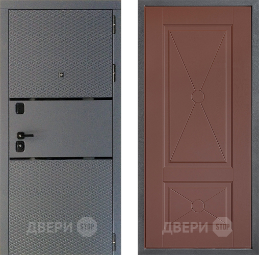 Входная металлическая Дверь Дверной континент Диамант Дизайн ФЛ-617 Ясень шоколадный в Балашихе