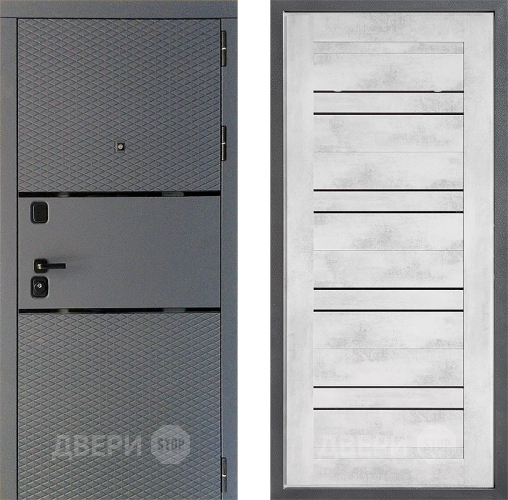 Входная металлическая Дверь Дверной континент Диамант Дизайн ФЛ-49 Бетон снежный в Балашихе