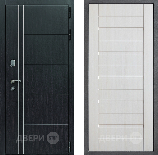 Входная металлическая Дверь Дверной континент Теплолюкс Дизайн ФЛ-70 Лиственница белая в Балашихе