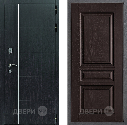Дверь Дверной континент Теплолюкс Дизайн ФЛ-243 Дуб шоколадный в Балашихе