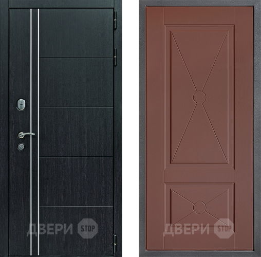 Входная металлическая Дверь Дверной континент Теплолюкс Дизайн ФЛ-617 Ясень шоколадный в Балашихе