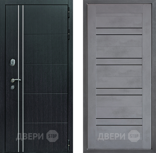 Входная металлическая Дверь Дверной континент Теплолюкс Дизайн ФЛ-49 Бетон серый в Балашихе