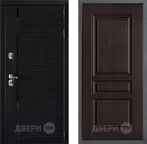 Входная металлическая Дверь Дверной континент ДК-1 ФЛ-243 Дуб шоколадный в Балашихе