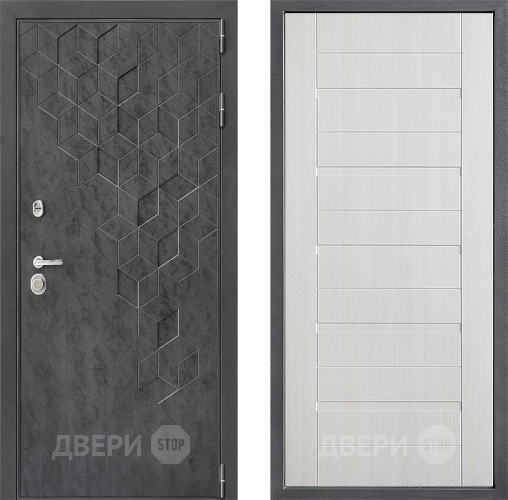 Входная металлическая Дверь Дверной континент ДК-3/713 ФЛ-70 Лиственница белая в Балашихе