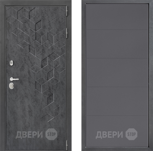 Входная металлическая Дверь Дверной континент ДК-3/713 ФЛ-649 Графит софт в Балашихе