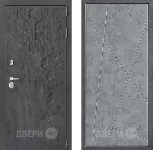 Входная металлическая Дверь Дверной континент ДК-3/713 ФЛ-655 Бетон серый в Балашихе