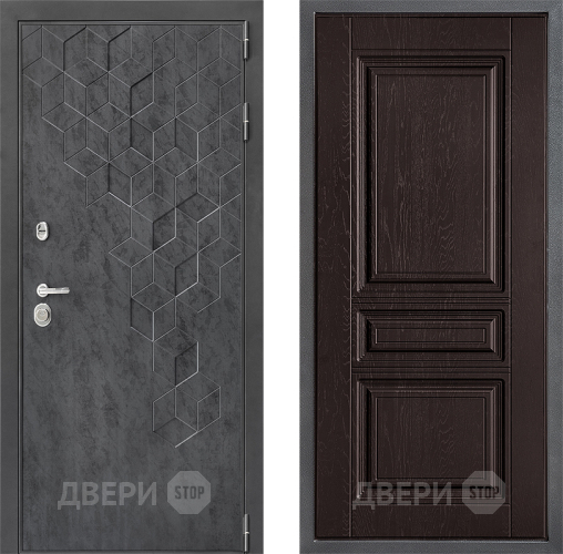 Входная металлическая Дверь Дверной континент ДК-3/713 ФЛ-243 Дуб шоколадный в Балашихе