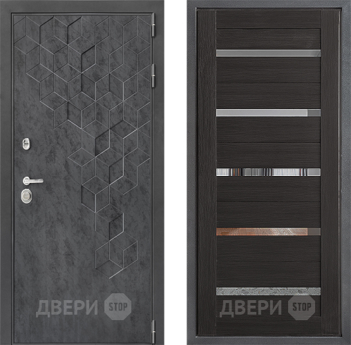 Входная металлическая Дверь Дверной континент ДК-3/713 ФЛ-47 Венге в Балашихе