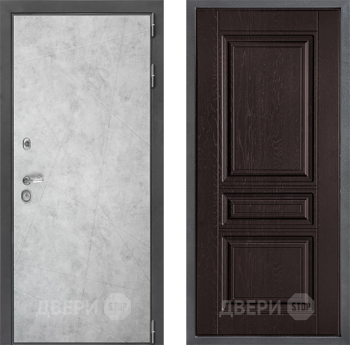 Входная металлическая Дверь Дверной континент ДК-3/743 ФЛ-243 Дуб шоколадный в Балашихе