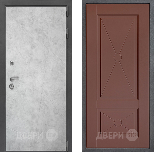 Входная металлическая Дверь Дверной континент ДК-3/743 ФЛ-617 Ясень шоколадный в Балашихе