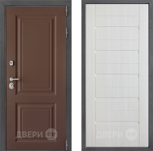 Входная металлическая Дверь Дверной континент ДК-3/729 ФЛ-70 Лиственница белая в Балашихе
