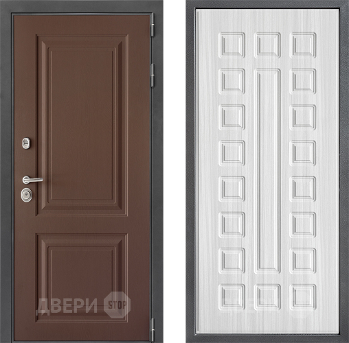 Входная металлическая Дверь Дверной континент ДК-3/729 ФЛ-183 Сандал белый в Балашихе