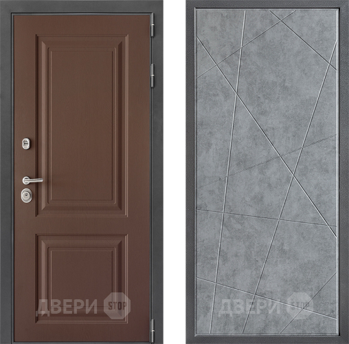 Входная металлическая Дверь Дверной континент ДК-3/729 ФЛ-655 Бетон серый в Балашихе
