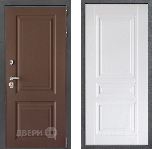 Входная металлическая Дверь Дверной континент ДК-3/729 ФЛ-243 Альберо Браш серебро в Балашихе