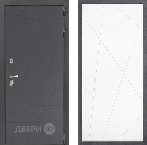 Входная металлическая Дверь Дверной континент ДК-3/744 ФЛ-655 Белый софт в Балашихе