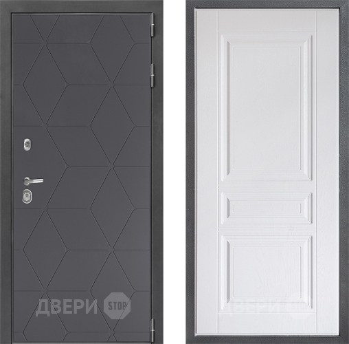 Входная металлическая Дверь Дверной континент ДК-3/744 ФЛ-243 Альберо Браш серебро в Балашихе