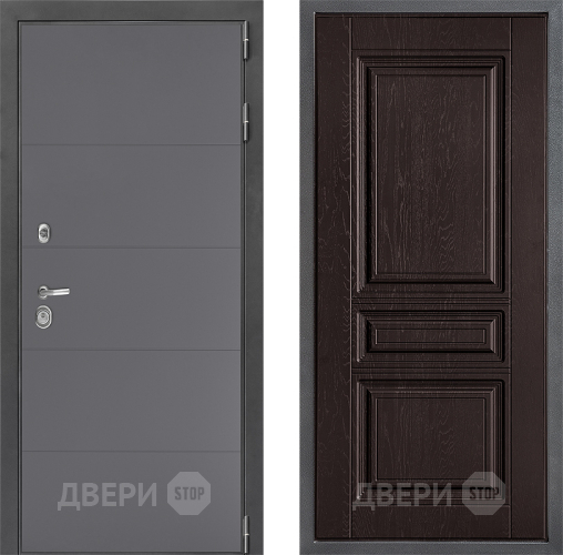 Входная металлическая Дверь Дверной континент ДК-3/649 ФЛ-243 Дуб шоколадный в Балашихе