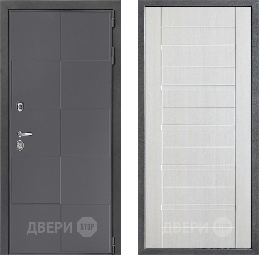 Входная металлическая Дверь Дверной континент ДК-3/606 ФЛ-70 Лиственница белая в Балашихе