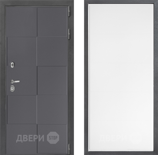 Входная металлическая Дверь Дверной континент ДК-3/606 ФЛ-649 Белый софт в Балашихе