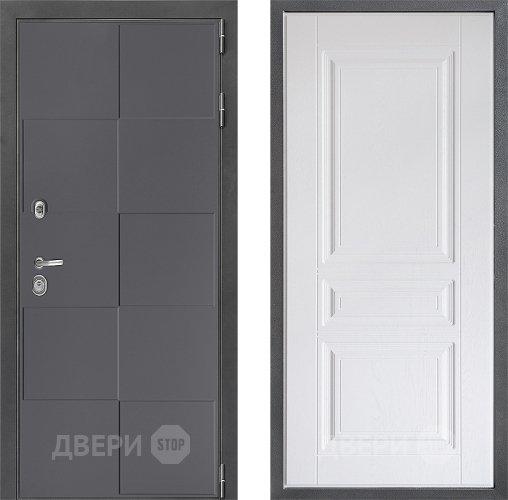 Входная металлическая Дверь Дверной континент ДК-3/606 ФЛ-243 Альберо Браш серебро в Балашихе
