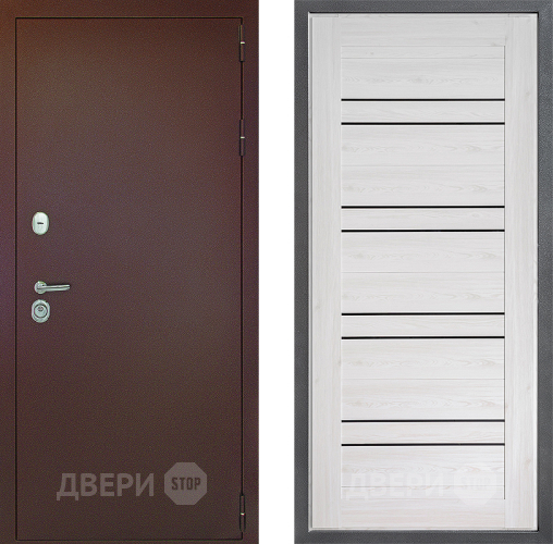 Дверь Дверной континент Рубикон Медь Дизайн ФЛ-49 Сосна белая в Балашихе