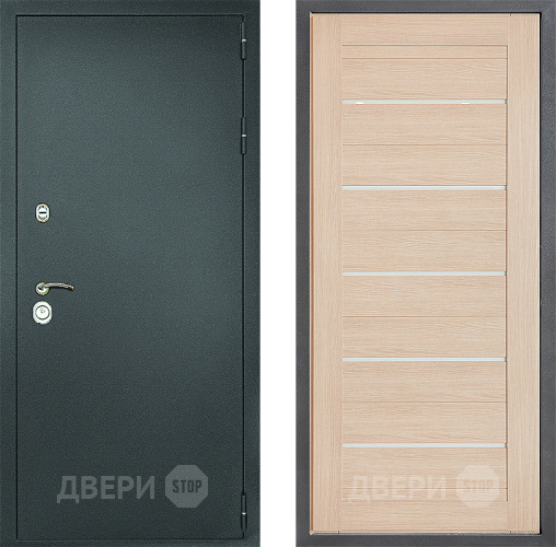 Входная металлическая Дверь Дверной континент Рубикон Серебро Дизайн ФЛ-46 Капучино в Балашихе