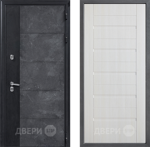 Входная металлическая Дверь Дверной континент ДК-15 Бетон ТЕРМО ФЛ-70 Лиственница белая в Балашихе