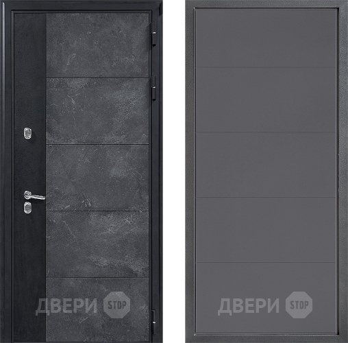Входная металлическая Дверь Дверной континент ДК-15 Бетон ТЕРМО ФЛ-649 Графит софт в Балашихе