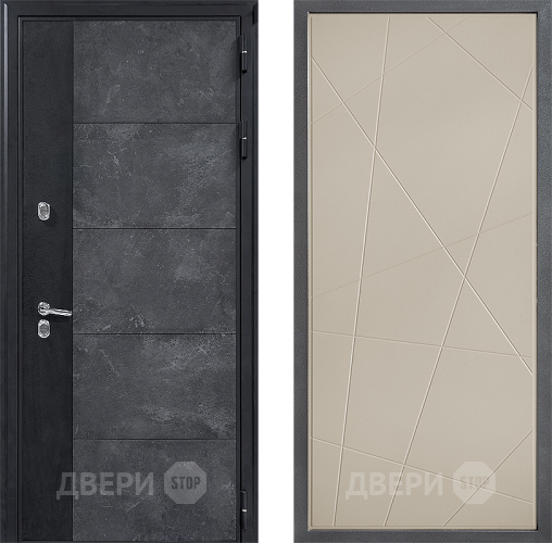 Входная металлическая Дверь Дверной континент ДК-15 Бетон ТЕРМО ФЛ-655 Капучино в Балашихе