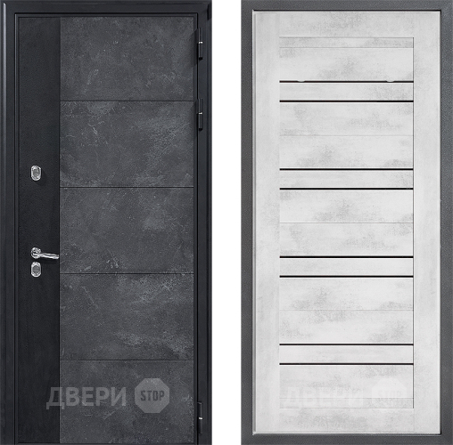 Входная металлическая Дверь Дверной континент ДК-15 Бетон ТЕРМО ФЛ-49 Бетон снежный в Балашихе