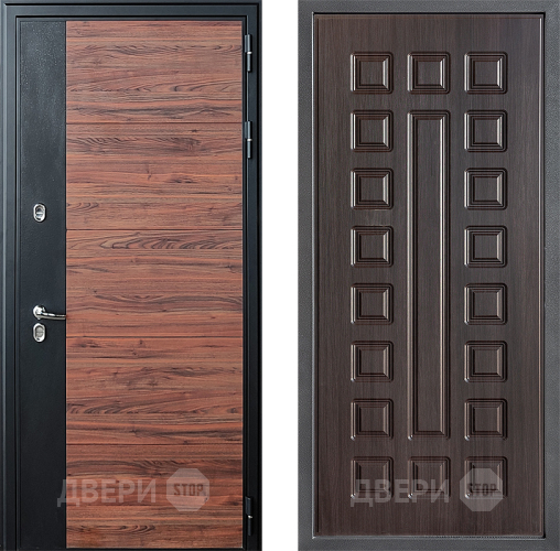 Входная металлическая Дверь Дверной континент ДК-15 Красное Дерево ТЕРМО ФЛ-183 Венге в Балашихе