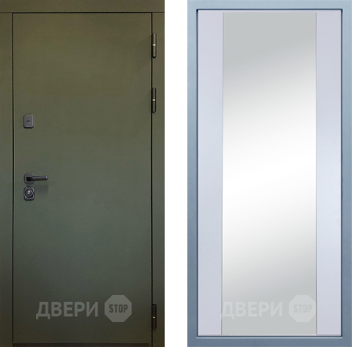 Входная металлическая Дверь Дива МД-61 Д-15 Зеркало Белый в Балашихе